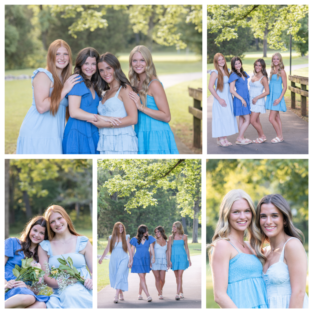 Group of high school girls walking marietta ga parks